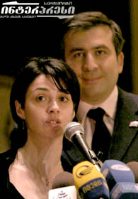 Mikhail Saakashvili  president of Georgia, Nino Ananiashvili  ballerina